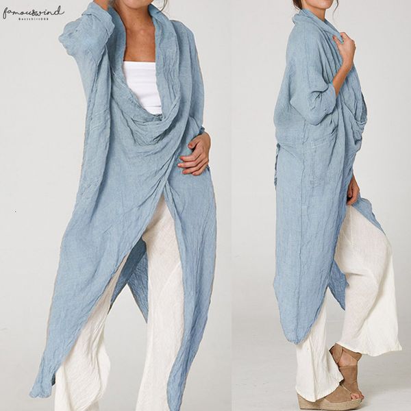 vintage women blouse 2020 fashion long shirt casual cowl neck long sleeve loose asymmetric plus size blusas feminina, White 
vintage women blouse 2020 fashion long shirt casual cowl neck long sleeve loose asymmetric plus size blusas feminina, White