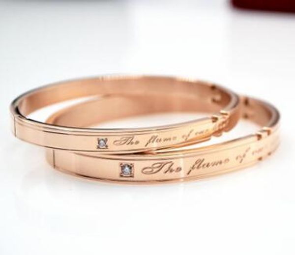 new jewelry couple lovers couple titanium steel rose gold bracelet love in the surround
new jewelry couple lovers couple titanium steel rose gold bracelet love in the surround