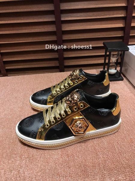 2021-2020k high -end men 's embroidered alphabet casual shoes breathable leather classic sneakers high -quality lace -up low -shoe, Black
2021-2020k high -end men 's embroidered alphabet casual shoes breathable leather classic sneakers high -quality lace -up low -shoe, Black