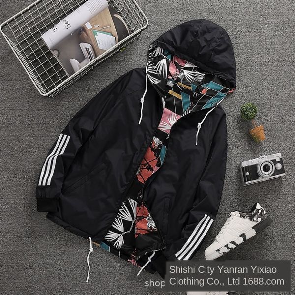 spring and autumn youth two-sided loose coat korean men's windbreaker camouflage windbreaker hoodie coat hoodiehoodie jacket 2508, Tan;black
spring and autumn youth two-sided loose coat korean men's windbreaker camouflage windbreaker hoodie coat hoodiehoodie jacket 2508, Tan;black