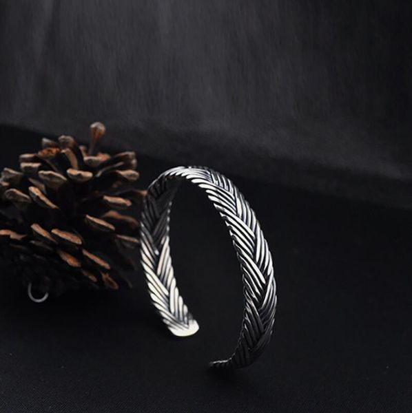bracelet bangles for women or men 925 pure sterling silver simple fashion cool fine jewelry weave open size bangle (yrt)
bracelet bangles for women or men 925 pure sterling silver simple fashion cool fine jewelry weave open size bangle (yrt)