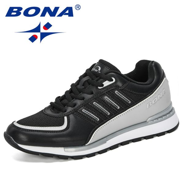 bona 2020 new designers men casual shoes lace up sneakers no-slip men vulcanize shoes outdoor leisure footwear tenis masculino, Black
bona 2020 new designers men casual shoes lace up sneakers no-slip men vulcanize shoes outdoor leisure footwear tenis masculino, Black
