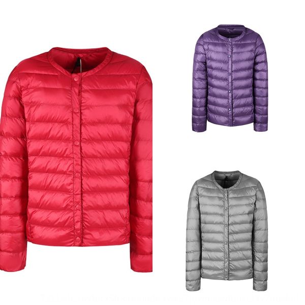 203 light coat down jacket jacket women's round neck large size slim long sleeve coat portable light collarless down liner, Black
203 light coat down jacket jacket women's round neck large size slim long sleeve coat portable light collarless down liner, Black