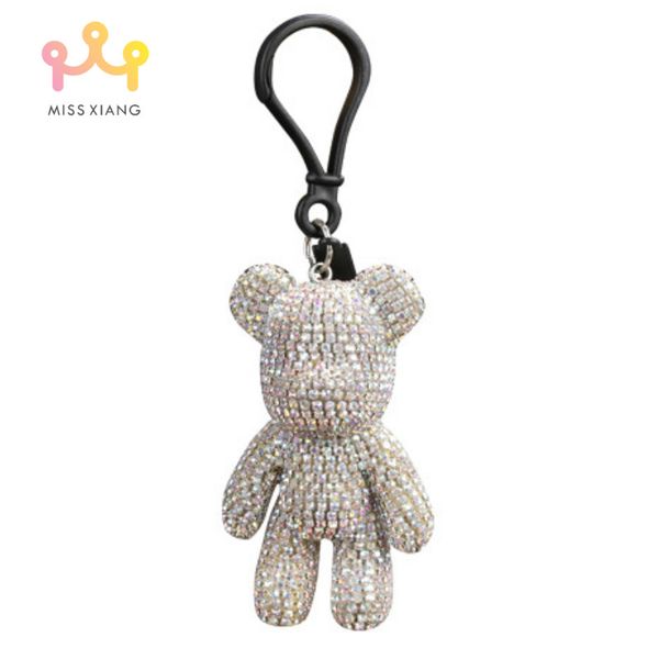 missxiang rhinestone cartoon gloomy bear keychain car key chain ring holder pendant for bag charm chaveiro llaveros mujer 7color, Silver
missxiang rhinestone cartoon gloomy bear keychain car key chain ring holder pendant for bag charm chaveiro llaveros mujer 7color, Silver