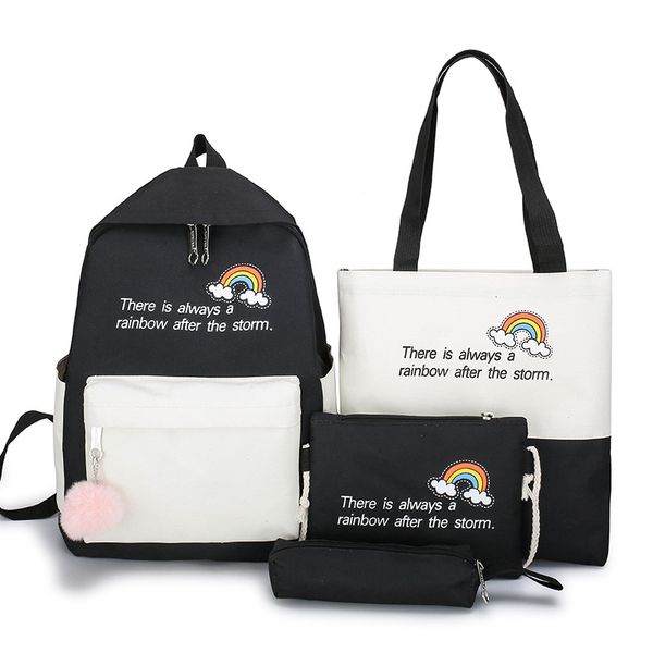 2020 4pcs/set canvas school bags for teenager girls women school travel lapbackpacks college book bags students back packs
2020 4pcs/set canvas school bags for teenager girls women school travel lapbackpacks college book bags students back packs
