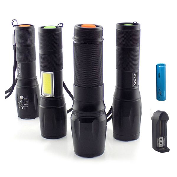 T6 Xm-l2 Led High Power Torch For Hunting Riding Camping Flash Light Torcia 18650 Battery Usb Tactical Latarka