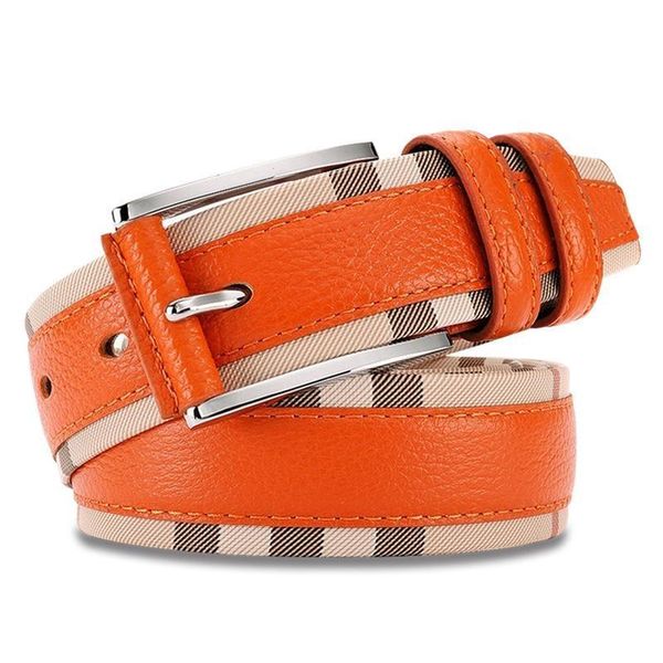 new style luxury genuine leather belt for men and women fashion smooth/pin buckle plaid belt designer belt cowhide jeans girdle, Black;brown
new style luxury genuine leather belt for men and women fashion smooth/pin buckle plaid belt designer belt cowhide jeans girdle, Black;brown