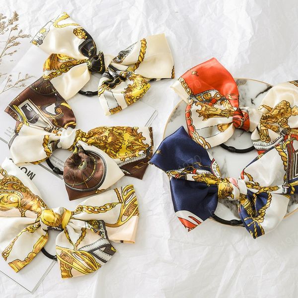 new fashion women satin silky big bow print ribbon elastic hair bands headband scrunchie rubber band hair accessories, Slivery;white
new fashion women satin silky big bow print ribbon elastic hair bands headband scrunchie rubber band hair accessories, Slivery;white