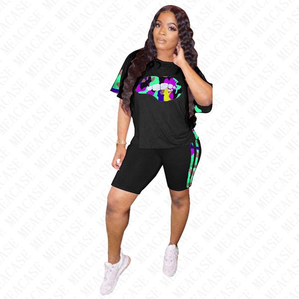 women tracksuit designer letters camouflage lips print short sleeves t shirt shorts patchwork two pieces outfits sports suit d7713, Gray
women tracksuit designer letters camouflage lips print short sleeves t shirt shorts patchwork two pieces outfits sports suit d7713, Gray