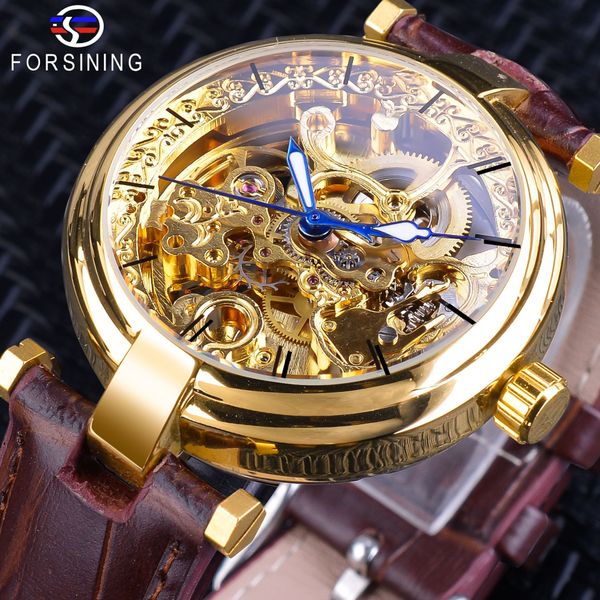 forsining watch flywheel men's automatic mechanical watch belt watch, Slivery;brown
forsining watch flywheel men's automatic mechanical watch belt watch, Slivery;brown