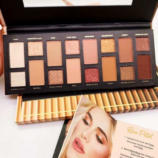 

eyes makeup born this way eye shadow palette 16 colors the natural nudes eyeshadow shimmer matte metallic sparkle shade palette hi7786994