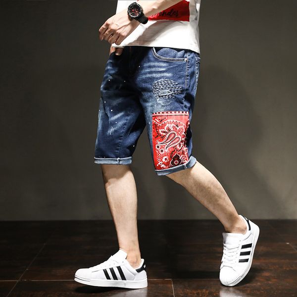 new mens designer jeans short fashion mens designer swim shorts for male jeans printing joggers pants size 28-38, Blue
new mens designer jeans short fashion mens designer swim shorts for male jeans printing joggers pants size 28-38, Blue
