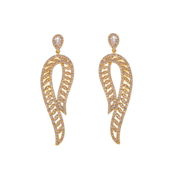 europe and the united states luxury fashion luxury crystal zircon earrings popular wings earrings shiny manufacturers wholesale, Golden;silver
europe and the united states luxury fashion luxury crystal zircon earrings popular wings earrings shiny manufacturers wholesale, Golden;silver