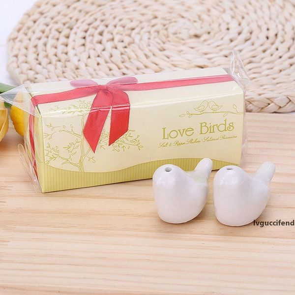 love birds salt 2pcs/lot pepper shaker spice tools 12*4*5cm wedding favor love bird salt and pepper shaker set party gift with package box
love birds salt 2pcs/lot pepper shaker spice tools 12*4*5cm wedding favor love bird salt and pepper shaker set party gift with package box