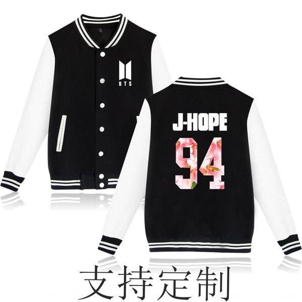 team south korea new album suit suit baseball uniform same baseball uniform fleece sweaterstyle support clothing, Black
team south korea new album suit suit baseball uniform same baseball uniform fleece sweaterstyle support clothing, Black