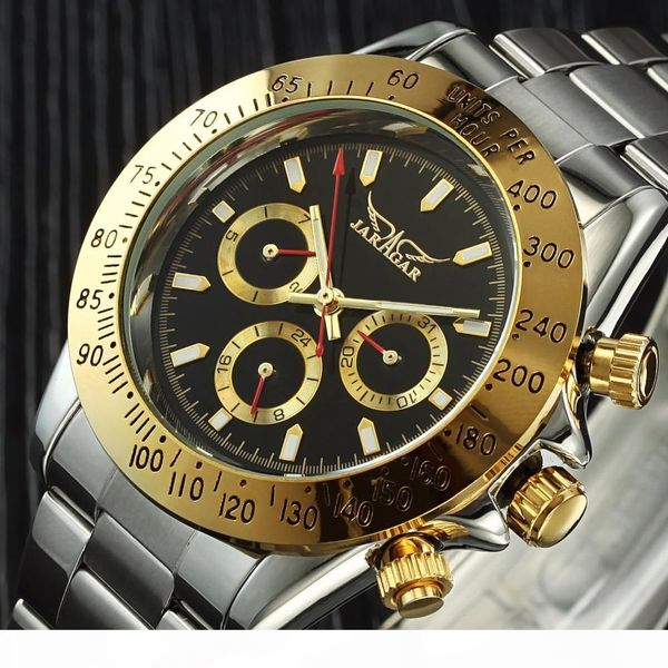 2019 new jaragar mens watches automatic mechanical watch clock auto date golden case relogio masculino, Slivery;brown
2019 new jaragar mens watches automatic mechanical watch clock auto date golden case relogio masculino, Slivery;brown