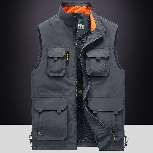 2020 men' spring and summer fashionable outdoor wear multi-pocket tooling vest pgraphy fishing vest loose large size, White;black
2020 men' spring and summer fashionable outdoor wear multi-pocket tooling vest pgraphy fishing vest loose large size, White;black