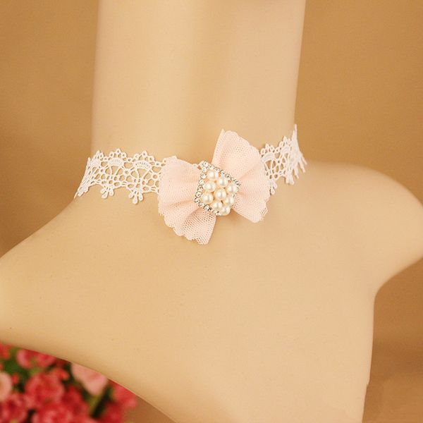 korean style big brand lace necklace bowknot inlaid with water diamond clavicle chain antique necklace accessories wholesale, Silver
korean style big brand lace necklace bowknot inlaid with water diamond clavicle chain antique necklace accessories wholesale, Silver