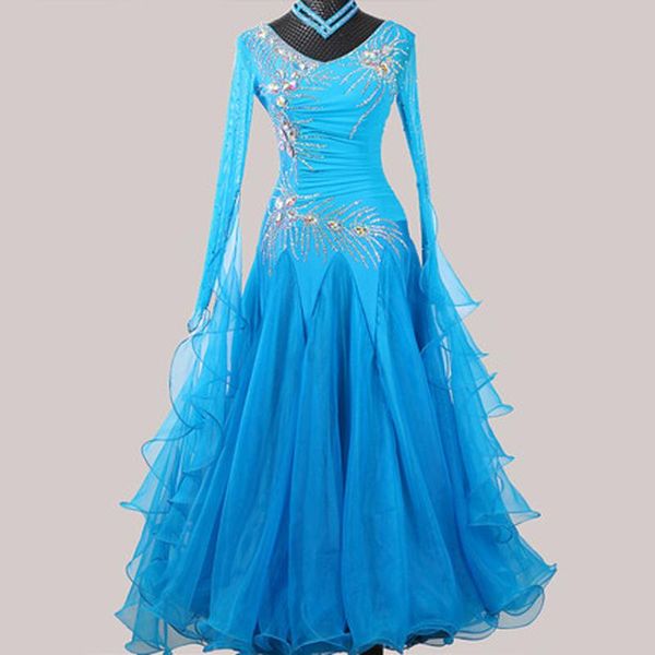 modern dance competition dress put on new waltz high-end diamond ballroom dance costume adult, Black;red
modern dance competition dress put on new waltz high-end diamond ballroom dance costume adult, Black;red