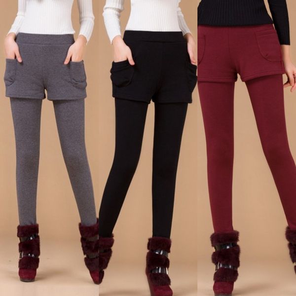 vmkvq autumn and winter thickened fake two-piece leggings women's outer wear large size slimming slim fit ankle tight pants coat tight, Black
vmkvq autumn and winter thickened fake two-piece leggings women's outer wear large size slimming slim fit ankle tight pants coat tight, Black