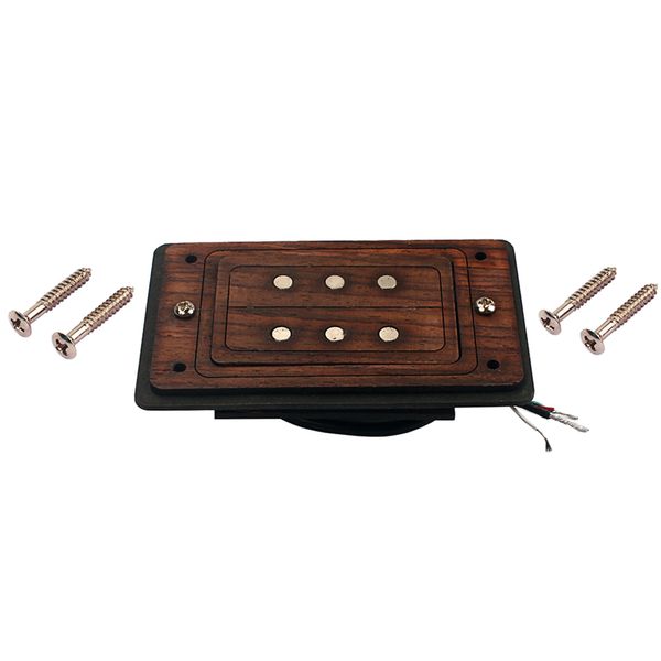 rosewood 3-string cigar box guitar humbucker pickup dual coils pickup
rosewood 3-string cigar box guitar humbucker pickup dual coils pickup