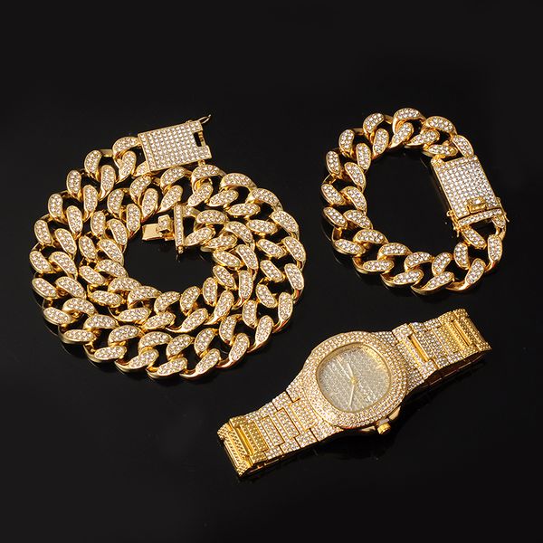 hip hop ожерелье + браслет + часы 1 set майами кубинский chain iced out асфальтовая стразы cz bling рэпер ожерелья для мужчин ювелирные изде, Silver
hip hop ожерелье + браслет + часы 1 set майами кубинский chain iced out асфальтовая стразы cz bling рэпер ожерелья для мужчин ювелирные изде, Silver