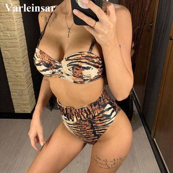 2020 new tiger printed cup bra bikini high waist swimsuit women swimwear bikini set push up bather bathing suit swim v1889, White;black
2020 new tiger printed cup bra bikini high waist swimsuit women swimwear bikini set push up bather bathing suit swim v1889, White;black