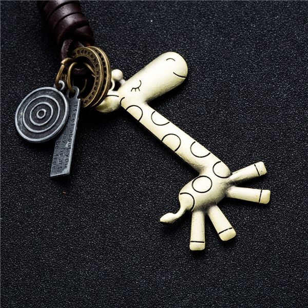 fashion cute animal giraffe suspension pendants leather keychain keys ring holder cover chains for car keys handbag luggage tags, Silver
fashion cute animal giraffe suspension pendants leather keychain keys ring holder cover chains for car keys handbag luggage tags, Silver