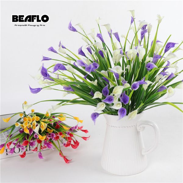 decorative flowers & wreaths 1 bouquet artificial calla silk fake flower fleur with plastic leaves flores for diy home garden wedding decora
decorative flowers & wreaths 1 bouquet artificial calla silk fake flower fleur with plastic leaves flores for diy home garden wedding decora