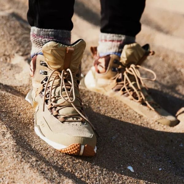 rax men hiking shoes mid-waterproof outdoor sneaker men leather trekking boots trail camping climbing hunting sneakers women