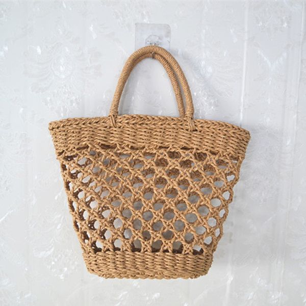 handmade beach bag with openwork net, woven straw bag, bucket, ladies handbag, natural basket
handmade beach bag with openwork net, woven straw bag, bucket, ladies handbag, natural basket
