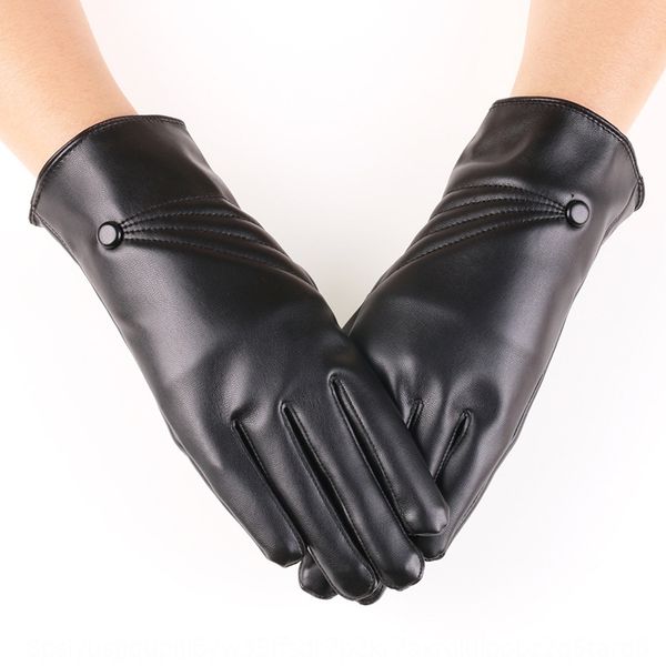 new pu leather women's touch screen imitation leather fashion warm velvet warm bicycle women's gloves winter cycling gloves, Black
new pu leather women's touch screen imitation leather fashion warm velvet warm bicycle women's gloves winter cycling gloves, Black