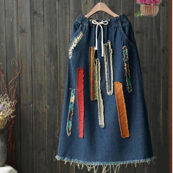 summer 2020 new casual women jeans skirt folk style drawstring jeans tassel holes mid ca length pockets slim denim skirts ing, Black
summer 2020 new casual women jeans skirt folk style drawstring jeans tassel holes mid ca length pockets slim denim skirts ing, Black