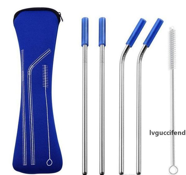 stainless steel straws sets with pouch bag colorful metal straw with silicone tip reusable juice straw bar tools 6pcs/set sn1832
stainless steel straws sets with pouch bag colorful metal straw with silicone tip reusable juice straw bar tools 6pcs/set sn1832