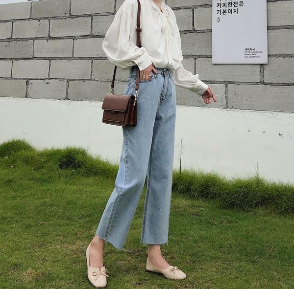 women's jeans korean style straight for women autumn thin section nine points pants loose fashion all-match casual cozy ladies, Blue
women's jeans korean style straight for women autumn thin section nine points pants loose fashion all-match casual cozy ladies, Blue
