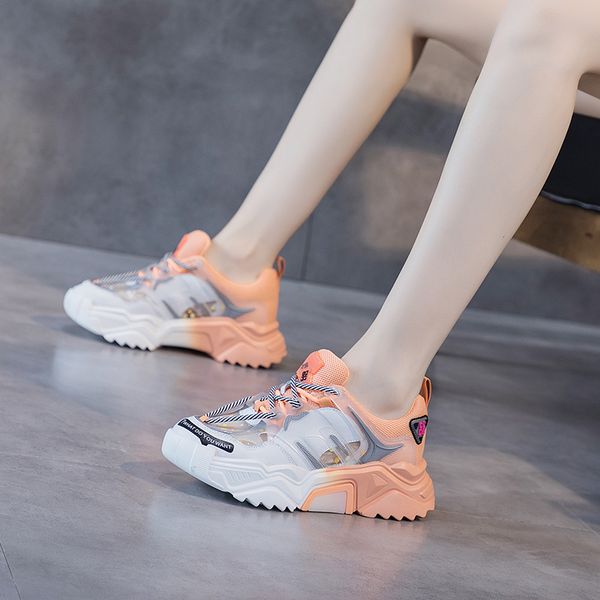 new mesh face breathable color matching sole dad single shoes increase leather mesh red leisure sports shoes wholesale, Black
new mesh face breathable color matching sole dad single shoes increase leather mesh red leisure sports shoes wholesale, Black