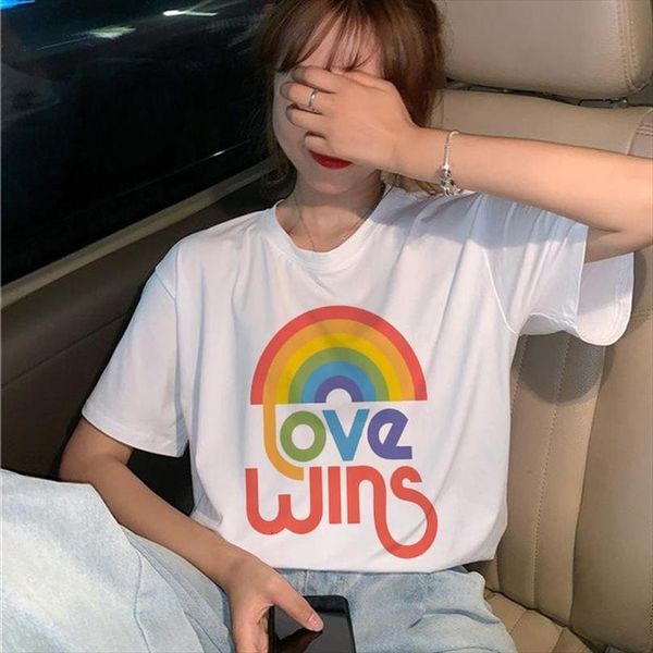lgbt gay love harajuku t shirt women lesbian ullzang 90s t shirt rainbow love is love tshirt cartoon tees female, White
lgbt gay love harajuku t shirt women lesbian ullzang 90s t shirt rainbow love is love tshirt cartoon tees female, White