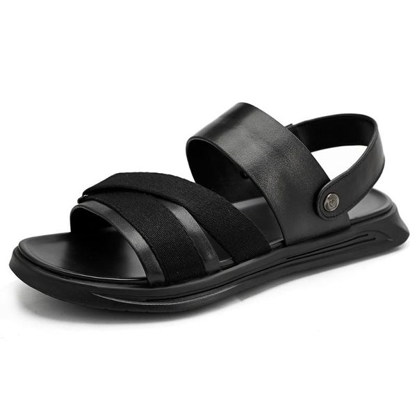 summer genuine leather male sandals casual breathable rome shoes mens gladiator sandals summer all-match cowhide, Black
summer genuine leather male sandals casual breathable rome shoes mens gladiator sandals summer all-match cowhide, Black