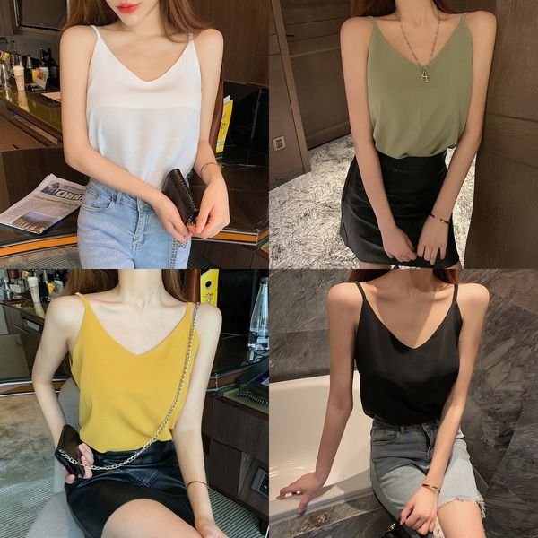 x0v2u 2019 new korean style inner-fitting small suspender women's outer wear loose chiffon bottoming vest sleeveless sling coat coat t, Camo
x0v2u 2019 new korean style inner-fitting small suspender women's outer wear loose chiffon bottoming vest sleeveless sling coat coat t, Camo