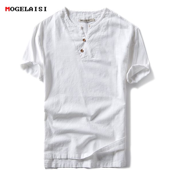 brand chinese style t shirt men spring casual solid linen cotton tees short sleeve solid men o-neck buttons tshirt, White;black
brand chinese style t shirt men spring casual solid linen cotton tees short sleeve solid men o-neck buttons tshirt, White;black