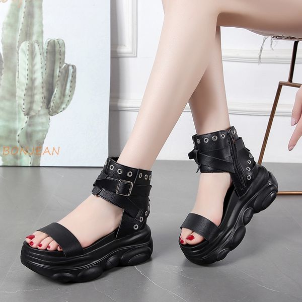 women's sandals fashion rock style shoes woman summer outdoor sandal cool shoes ankle buckle rome wedge beach sandals, Black
women's sandals fashion rock style shoes woman summer outdoor sandal cool shoes ankle buckle rome wedge beach sandals, Black