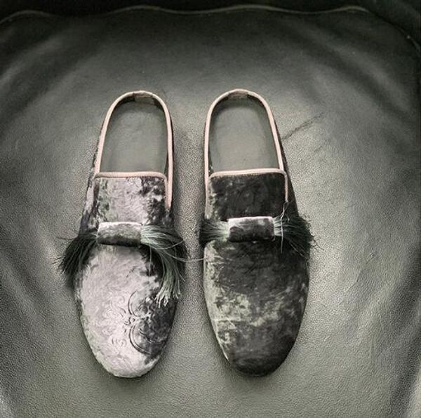 new arrival fashion slipper shoes for men velvet handmade summer tassel casual mules men slippers, Black
new arrival fashion slipper shoes for men velvet handmade summer tassel casual mules men slippers, Black