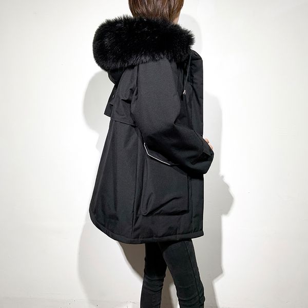 women's down jacket short coat female jacket hooded parkas woman big fur collar warm winter coats and jackets ropa mujer pph1253, Black
women's down jacket short coat female jacket hooded parkas woman big fur collar warm winter coats and jackets ropa mujer pph1253, Black