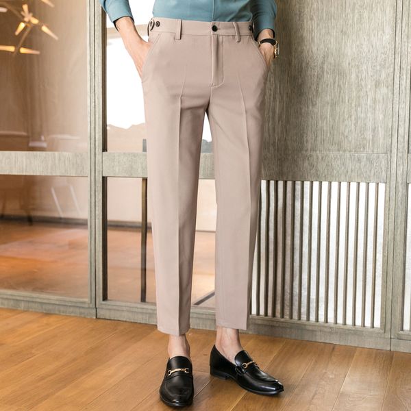 men fashion business casual suit pant style streetwear hip hop ankle-length suit trousers korea japan male zipper acrylic, White;black
men fashion business casual suit pant style streetwear hip hop ankle-length suit trousers korea japan male zipper acrylic, White;black