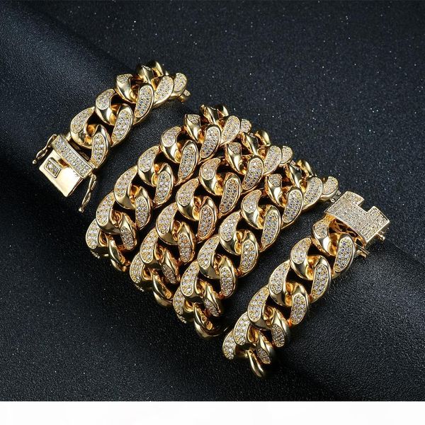 18mm cuban link chain luxury men diamond necklace hip hop bling chains jewelry men designer iced out gold rapper statement necklaces fashion, Silver
18mm cuban link chain luxury men diamond necklace hip hop bling chains jewelry men designer iced out gold rapper statement necklaces fashion, Silver