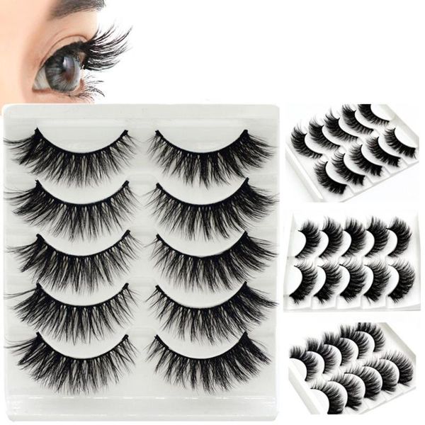 5pairs false eyelashes 3d mink hair natural/thick fluffy long fake eye lashes wispy makeup beauty extension tools reusable
5pairs false eyelashes 3d mink hair natural/thick fluffy long fake eye lashes wispy makeup beauty extension tools reusable