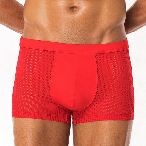 mens shorts underwear men mesh plus size solid men's clothing kg-25, Black;white 
mens shorts underwear men mesh plus size solid men's clothing kg-25, Black;white