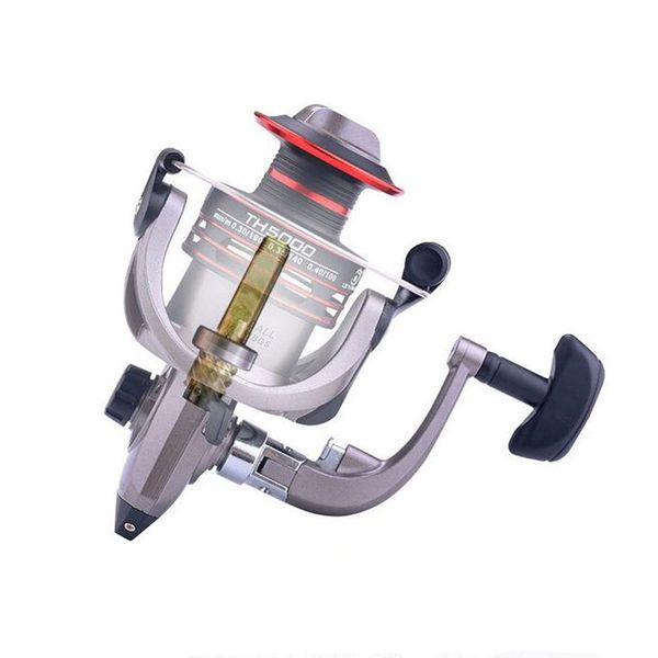 carp fishing reel metal coil 8kg/17.6lb max drag spinning reel 5.2:1 high speed ratio 500-7000 series boat rock fishing wheel