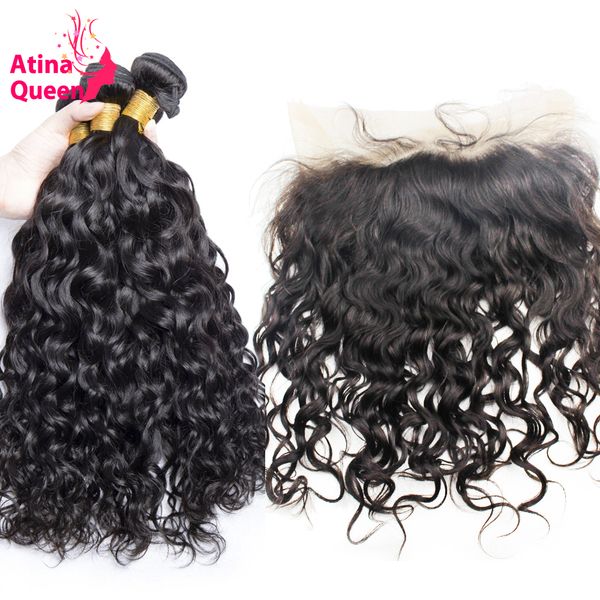 atina queen pre plucked 360 lace frontal closure with 3 bundles brazilian water wave remy human hair weave closure baby hair, Black;brown
atina queen pre plucked 360 lace frontal closure with 3 bundles brazilian water wave remy human hair weave closure baby hair, Black;brown