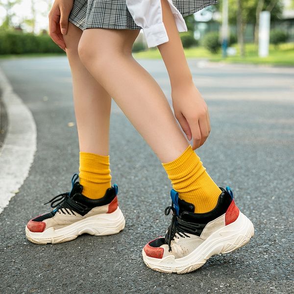 women's cotton tube cotton vertical bar stacked medium medium socks purple versatile women's socks, Pink;yellow
women's cotton tube cotton vertical bar stacked medium medium socks purple versatile women's socks, Pink;yellow